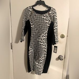 Black&White silhouette dress.